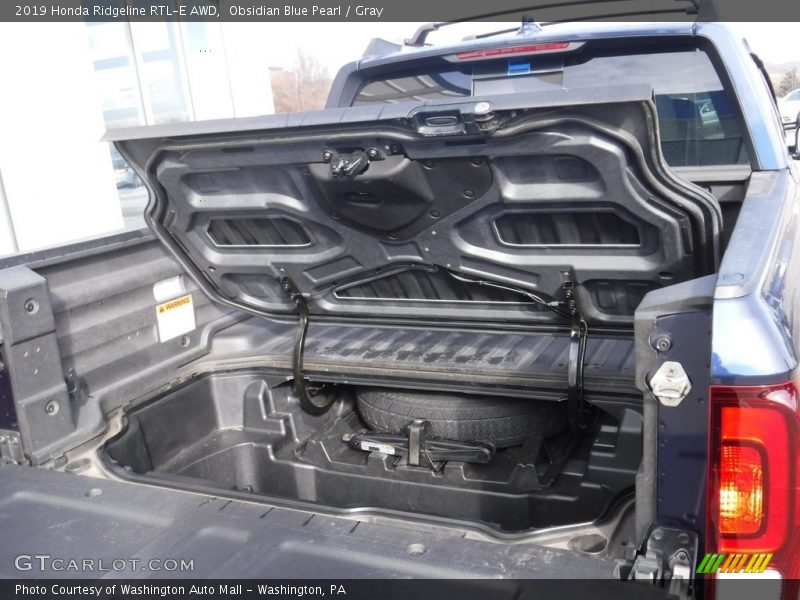Obsidian Blue Pearl / Gray 2019 Honda Ridgeline RTL-E AWD