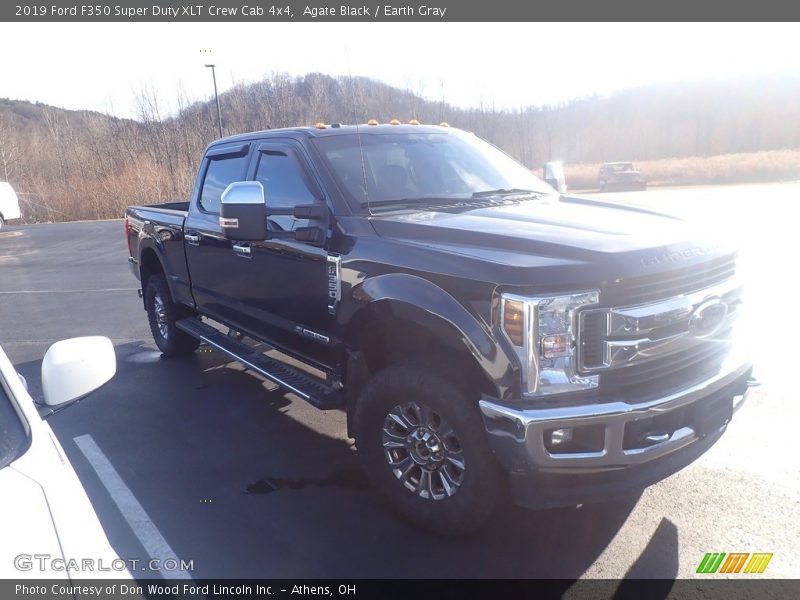 Agate Black / Earth Gray 2019 Ford F350 Super Duty XLT Crew Cab 4x4