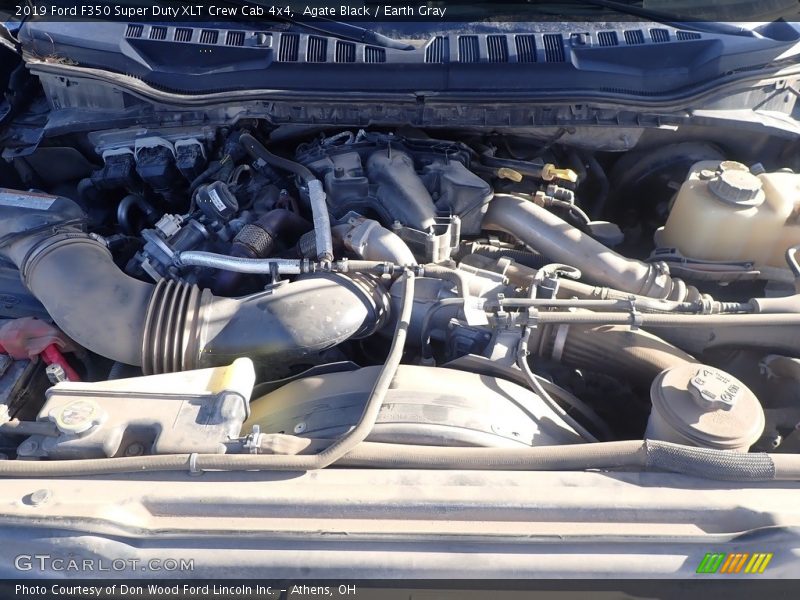 Agate Black / Earth Gray 2019 Ford F350 Super Duty XLT Crew Cab 4x4