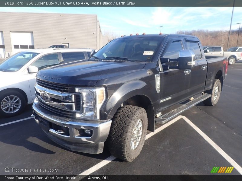 Agate Black / Earth Gray 2019 Ford F350 Super Duty XLT Crew Cab 4x4