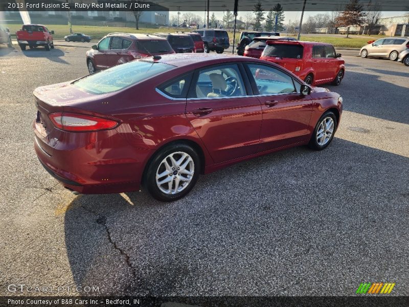 Ruby Red Metallic / Dune 2013 Ford Fusion SE