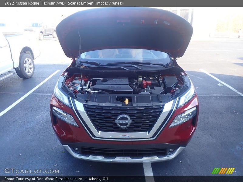 Scarlet Ember Tintcoat / Wheat 2022 Nissan Rogue Platinum AWD
