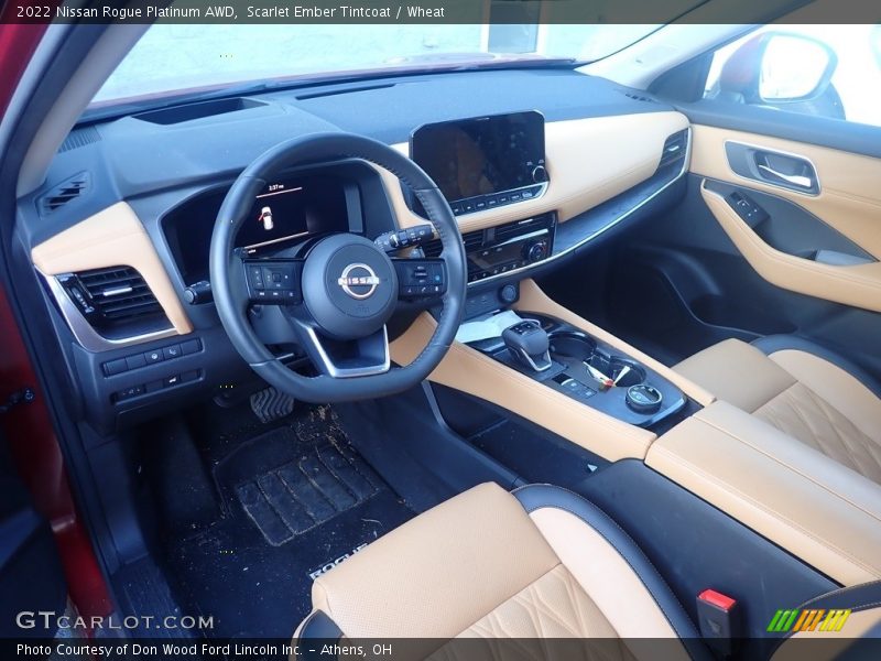 2022 Rogue Platinum AWD Wheat Interior