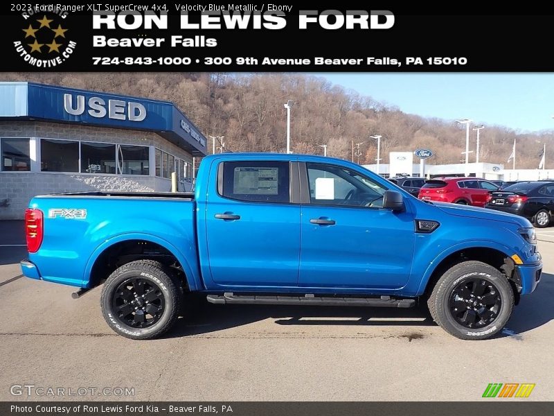 Velocity Blue Metallic / Ebony 2023 Ford Ranger XLT SuperCrew 4x4
