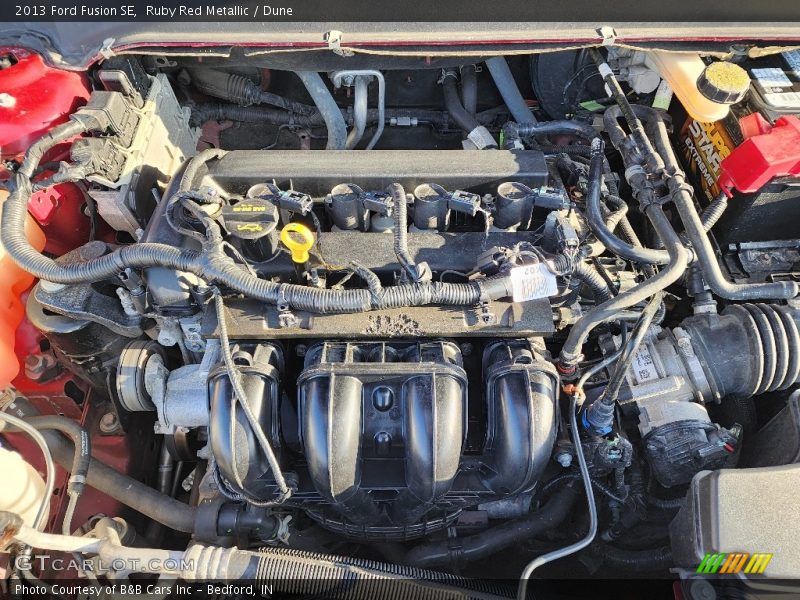 Ruby Red Metallic / Dune 2013 Ford Fusion SE