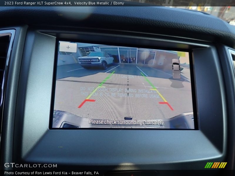 Navigation of 2023 Ranger XLT SuperCrew 4x4