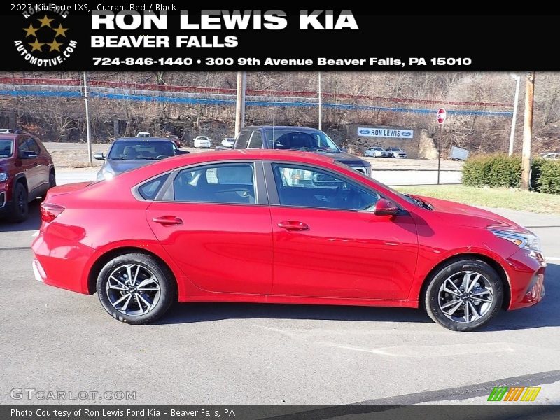 Currant Red / Black 2023 Kia Forte LXS