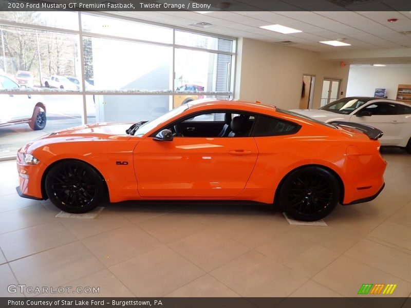 Twister Orange / Ebony 2020 Ford Mustang GT Premium Fastback