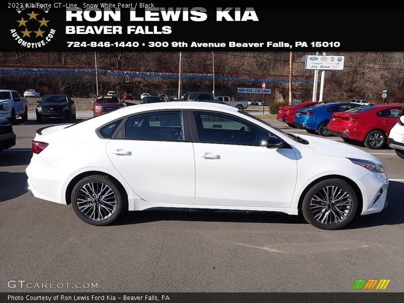 Snow White Pearl / Black 2023 Kia Forte GT-Line