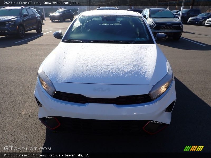 Snow White Pearl / Black 2023 Kia Forte GT-Line