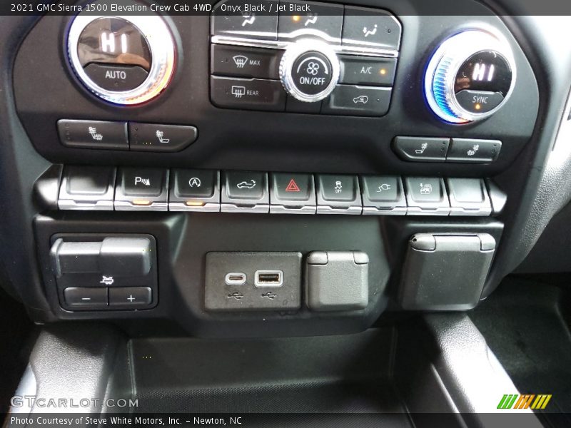 Controls of 2021 Sierra 1500 Elevation Crew Cab 4WD