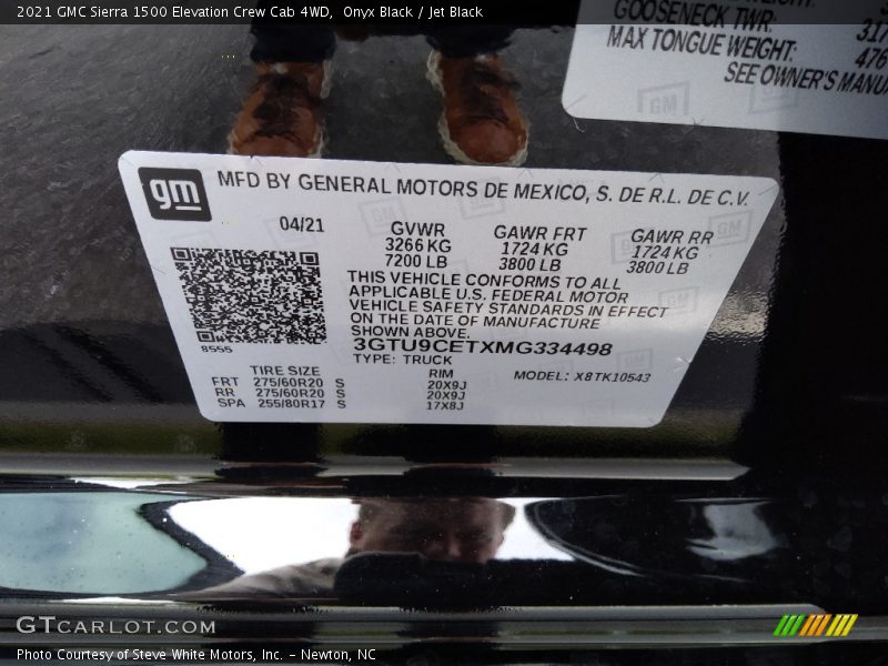 Onyx Black / Jet Black 2021 GMC Sierra 1500 Elevation Crew Cab 4WD