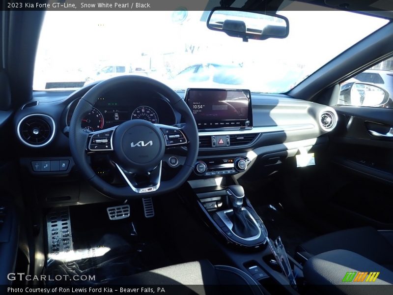 Snow White Pearl / Black 2023 Kia Forte GT-Line