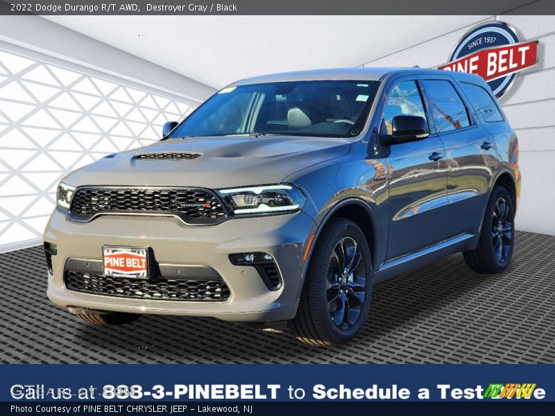 Destroyer Gray / Black 2022 Dodge Durango R/T AWD