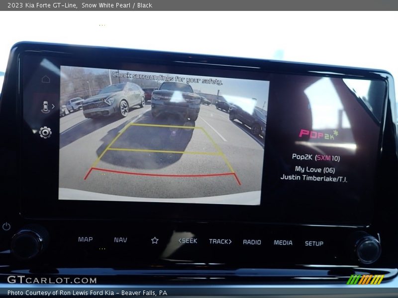 Snow White Pearl / Black 2023 Kia Forte GT-Line