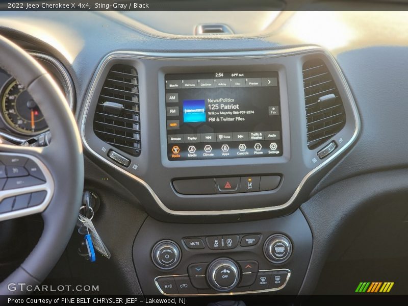 Controls of 2022 Cherokee X 4x4