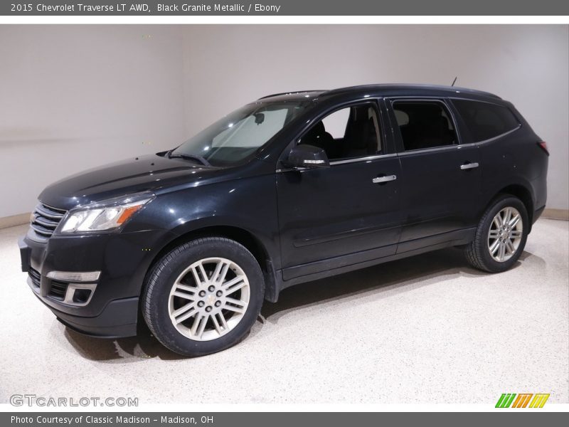 Black Granite Metallic / Ebony 2015 Chevrolet Traverse LT AWD