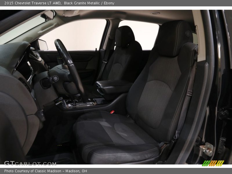 Black Granite Metallic / Ebony 2015 Chevrolet Traverse LT AWD