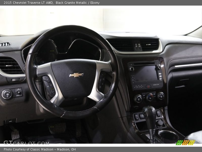 Black Granite Metallic / Ebony 2015 Chevrolet Traverse LT AWD