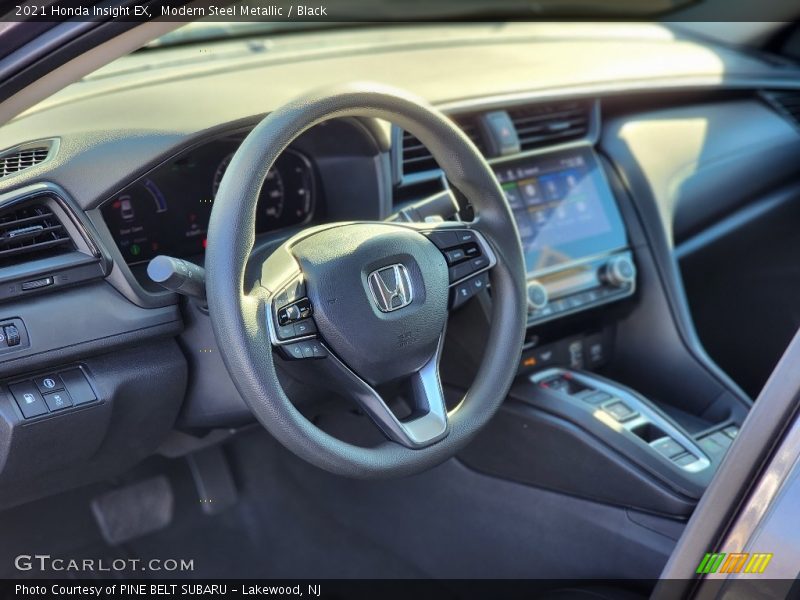 Modern Steel Metallic / Black 2021 Honda Insight EX