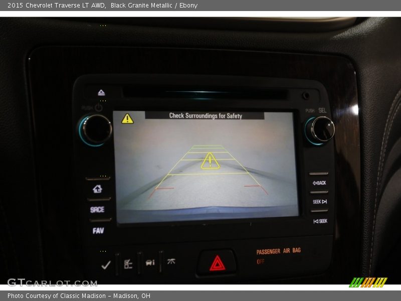 Black Granite Metallic / Ebony 2015 Chevrolet Traverse LT AWD