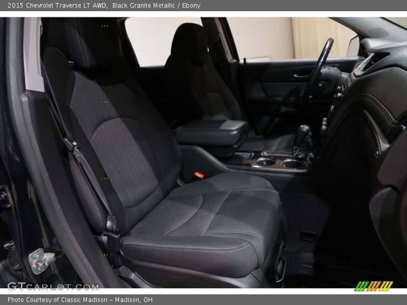 Black Granite Metallic / Ebony 2015 Chevrolet Traverse LT AWD