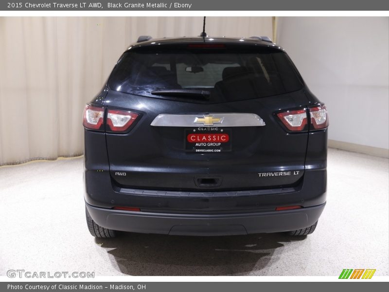 Black Granite Metallic / Ebony 2015 Chevrolet Traverse LT AWD