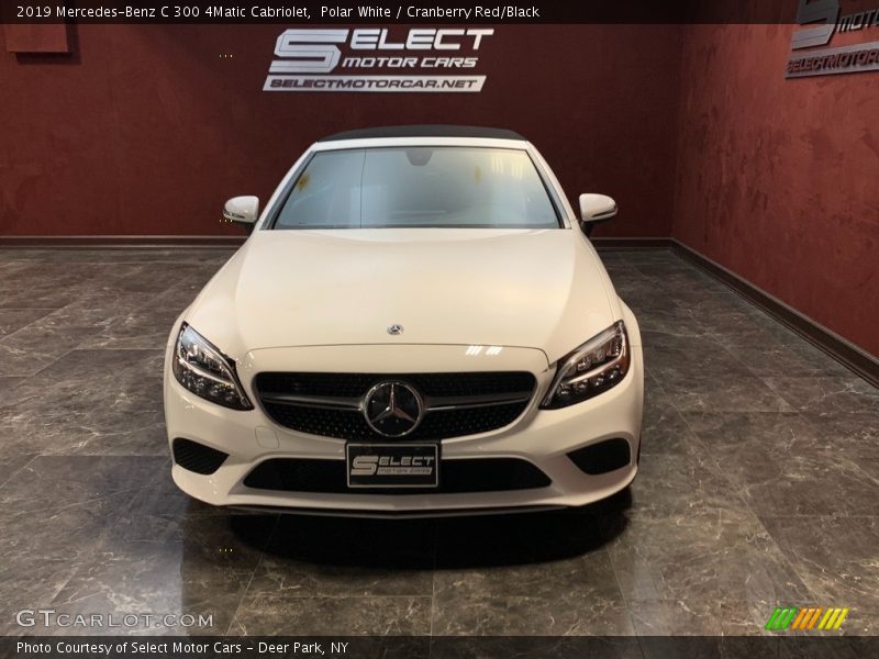 Polar White / Cranberry Red/Black 2019 Mercedes-Benz C 300 4Matic Cabriolet