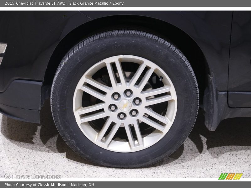 Black Granite Metallic / Ebony 2015 Chevrolet Traverse LT AWD