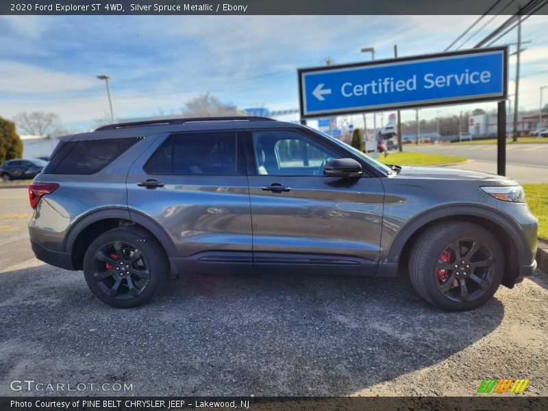 Silver Spruce Metallic / Ebony 2020 Ford Explorer ST 4WD