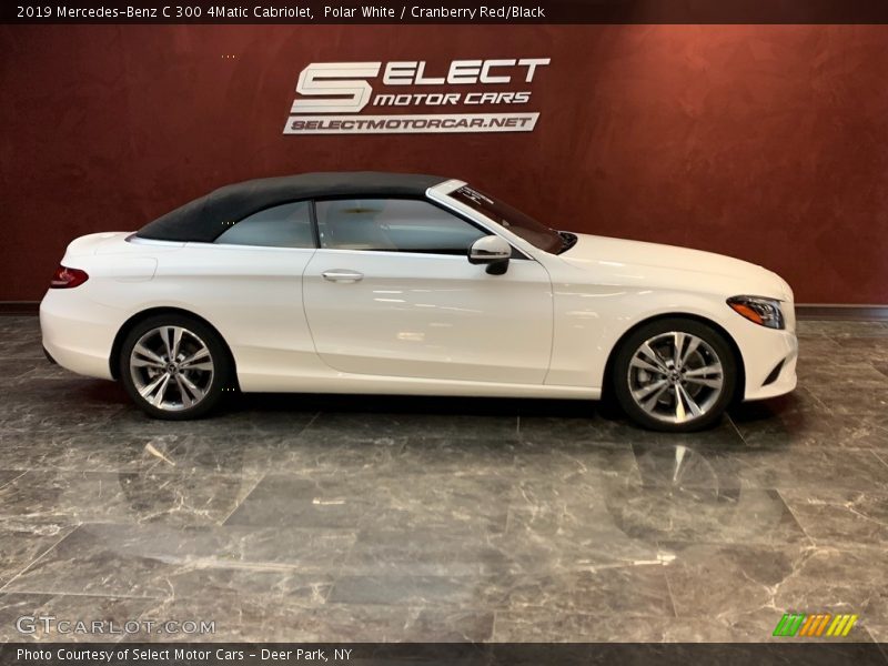 Polar White / Cranberry Red/Black 2019 Mercedes-Benz C 300 4Matic Cabriolet