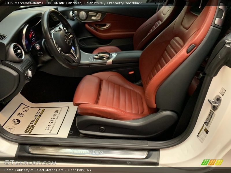 Polar White / Cranberry Red/Black 2019 Mercedes-Benz C 300 4Matic Cabriolet