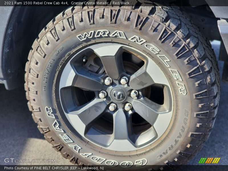 Granite Crystal Metallic / Red/Black 2021 Ram 1500 Rebel Crew Cab 4x4