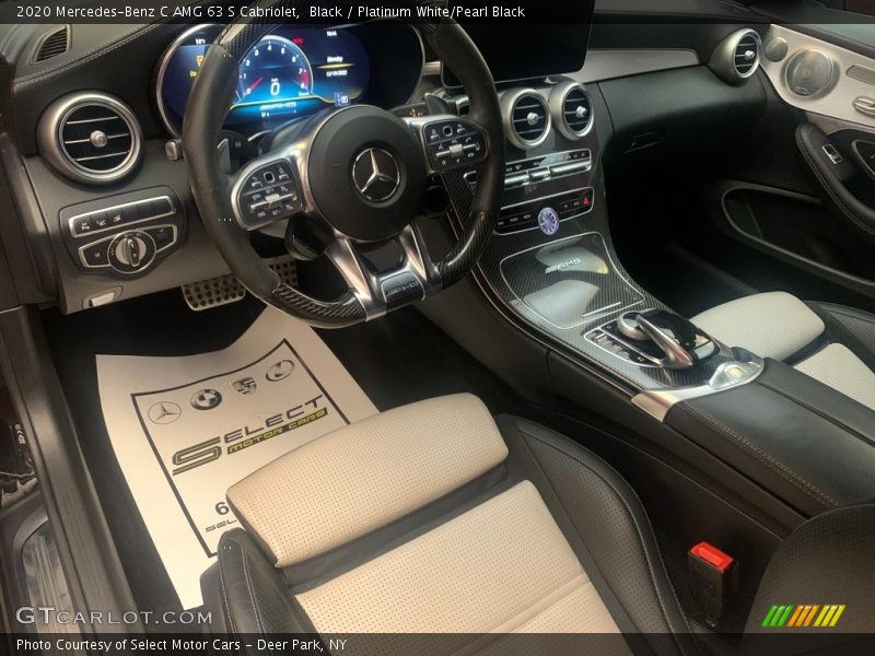 Black / Platinum White/Pearl Black 2020 Mercedes-Benz C AMG 63 S Cabriolet