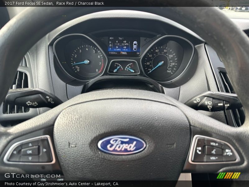 Race Red / Charcoal Black 2017 Ford Focus SE Sedan