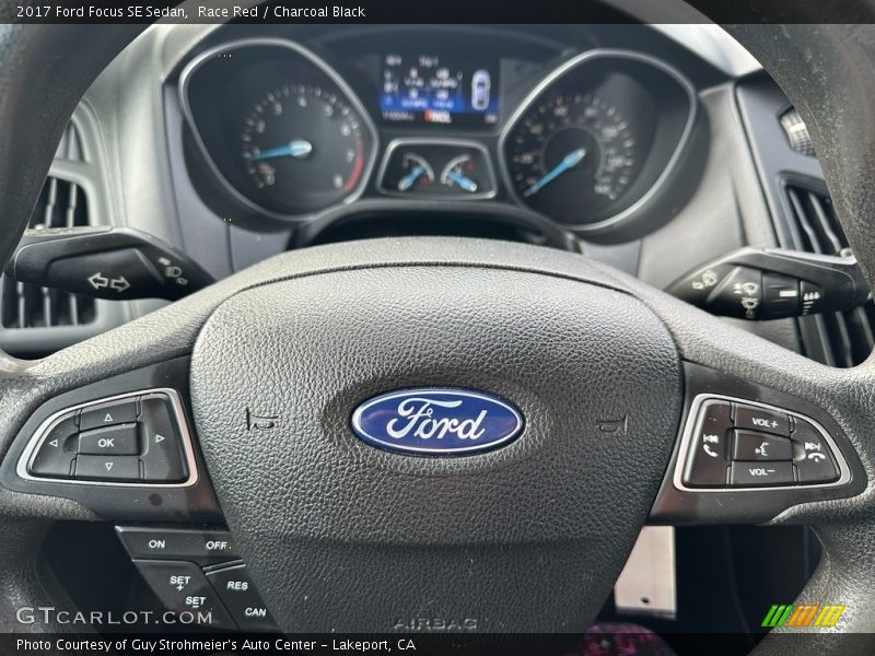 Race Red / Charcoal Black 2017 Ford Focus SE Sedan
