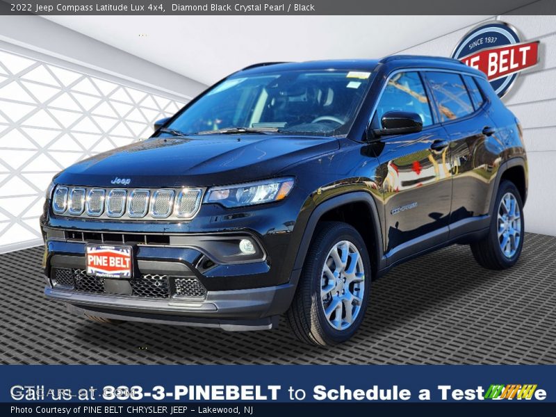 Diamond Black Crystal Pearl / Black 2022 Jeep Compass Latitude Lux 4x4