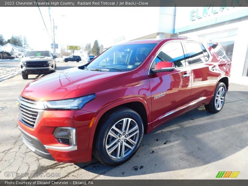 Radiant Red Tintcoat / Jet Black/­Clove 2023 Chevrolet Traverse High Country