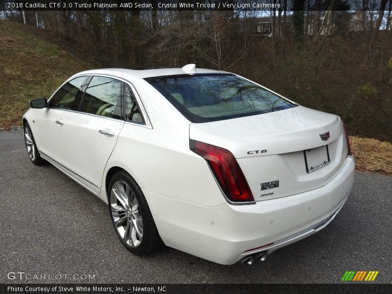 Crystal White Tricoat / Very Light Cashmere 2018 Cadillac CT6 3.0 Turbo Platinum AWD Sedan