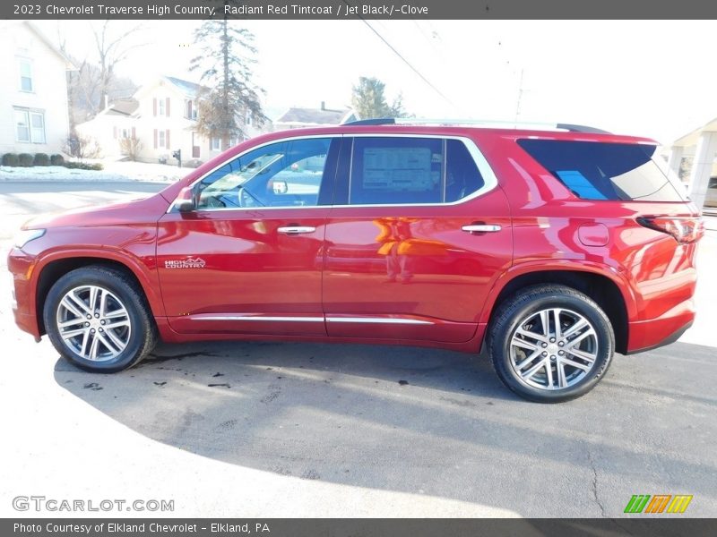 Radiant Red Tintcoat / Jet Black/­Clove 2023 Chevrolet Traverse High Country