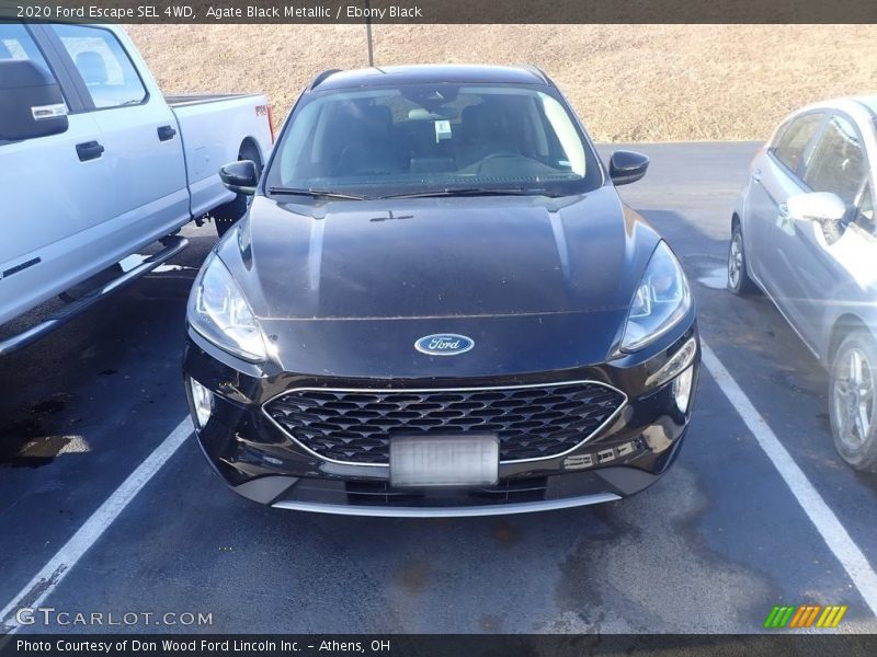 Agate Black Metallic / Ebony Black 2020 Ford Escape SEL 4WD