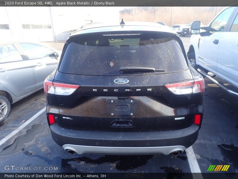 Agate Black Metallic / Ebony Black 2020 Ford Escape SEL 4WD