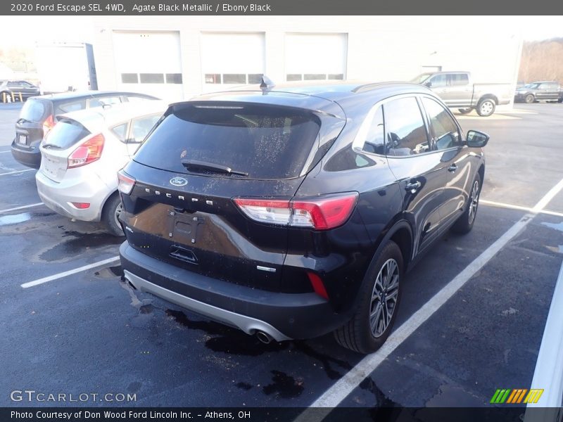 Agate Black Metallic / Ebony Black 2020 Ford Escape SEL 4WD