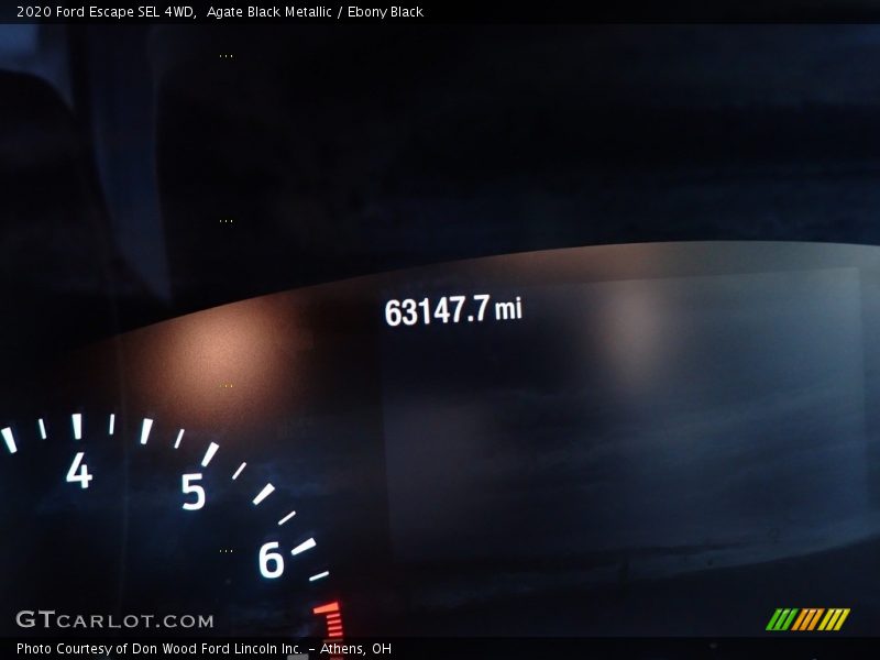 Agate Black Metallic / Ebony Black 2020 Ford Escape SEL 4WD