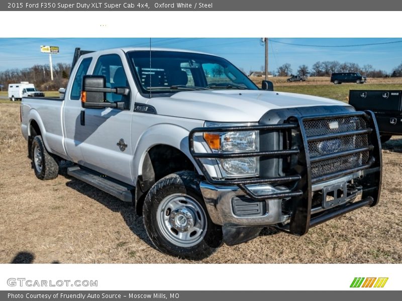 Oxford White / Steel 2015 Ford F350 Super Duty XLT Super Cab 4x4