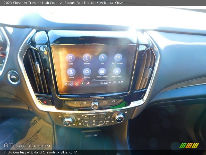 Radiant Red Tintcoat / Jet Black/­Clove 2023 Chevrolet Traverse High Country
