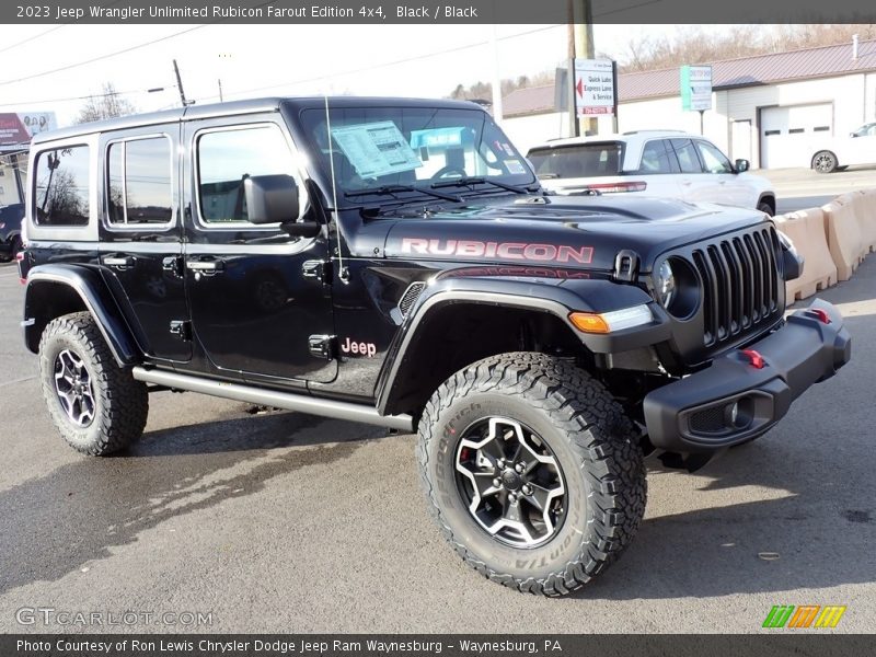 Front 3/4 View of 2023 Wrangler Unlimited Rubicon Farout Edition 4x4