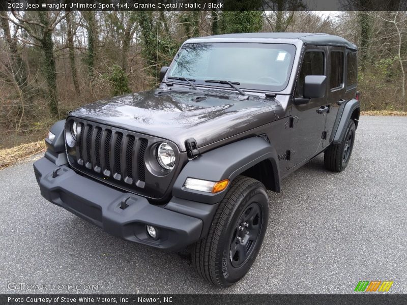 Granite Crystal Metallic / Black 2023 Jeep Wrangler Unlimited Sport 4x4