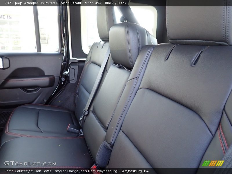 Rear Seat of 2023 Wrangler Unlimited Rubicon Farout Edition 4x4