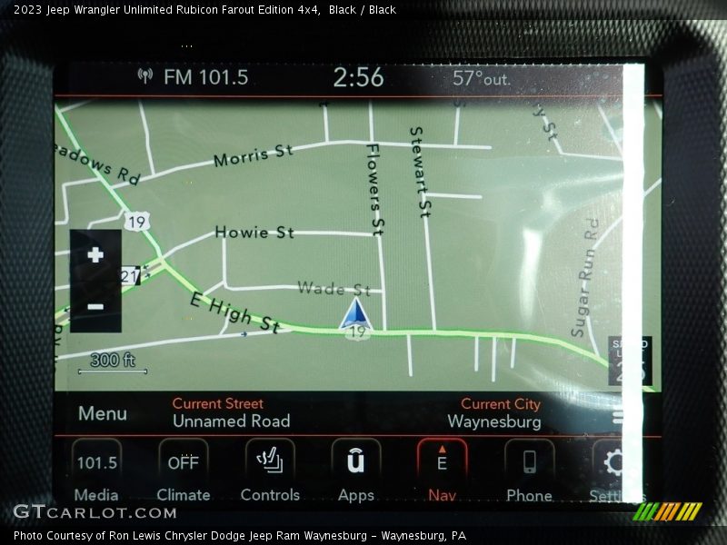 Navigation of 2023 Wrangler Unlimited Rubicon Farout Edition 4x4